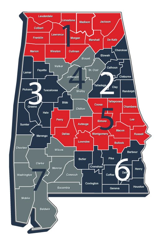 Alabama workforce regions
